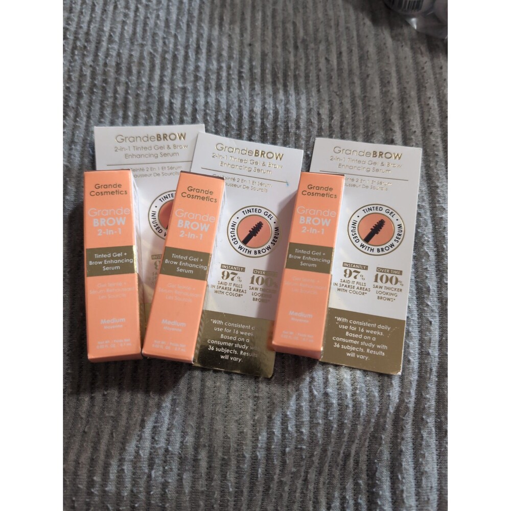Grande brow 2in1 tinted gel and brow serum x 3